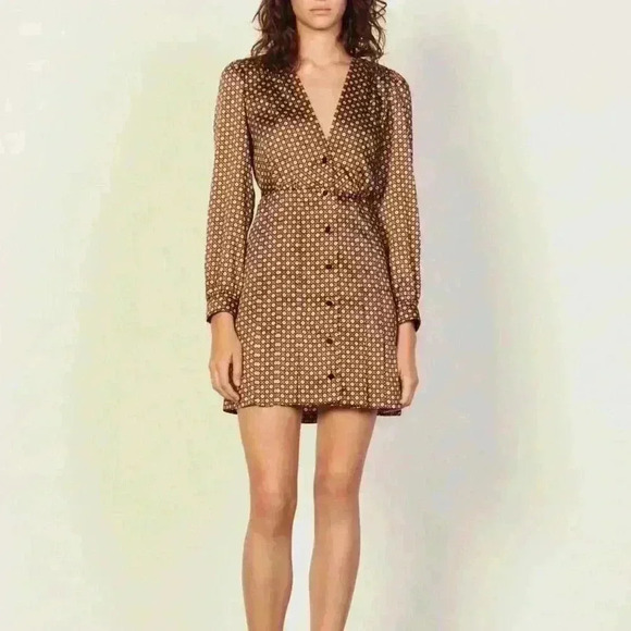 Sandro Print Dress NWT - Picture 3 of 6